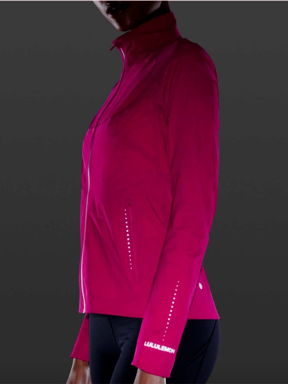 lululemon Fast and Free Windbreaker Ripened Raspberry - Picture 3 of 8